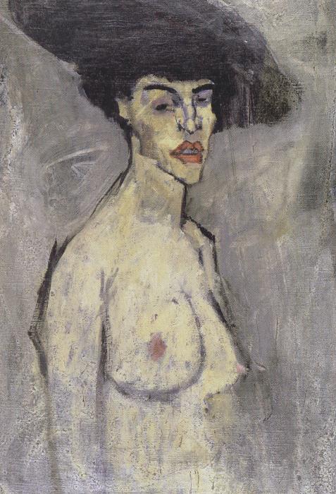 Amedeo Modigliani Nude with a Hat (mk39 Norge oil painting art